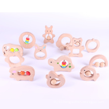 Eco-friendly Unfinished Natural Wooden Baby Toy